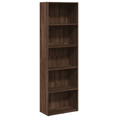 Libreria Rovere Marrone 60x30x189 cm in Legno Multistrato