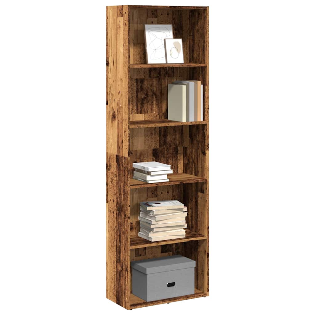 Libreria Legno Antico 60x30x189 cm in Legno Multistrato | homemem39