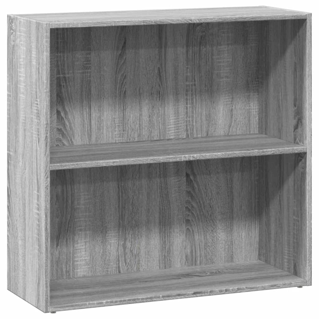 Libreria Grigio Sonoma 80x30x77 cm in Legno Multistrato