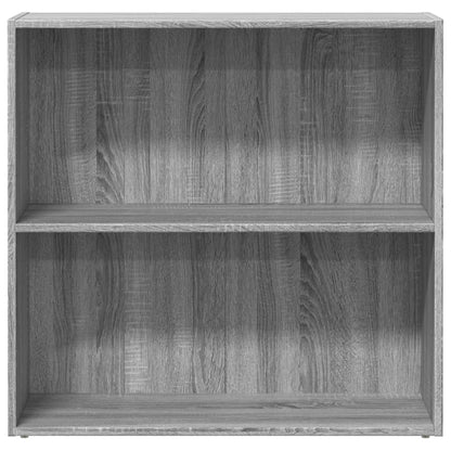 Libreria Grigio Sonoma 80x30x77 cm in Legno Multistrato