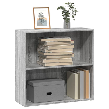 Libreria Grigio Sonoma 80x30x77 cm in Legno Multistrato