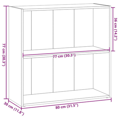 Libreria Rovere Artigianale 80x30x77 cm in Legno Multistrato