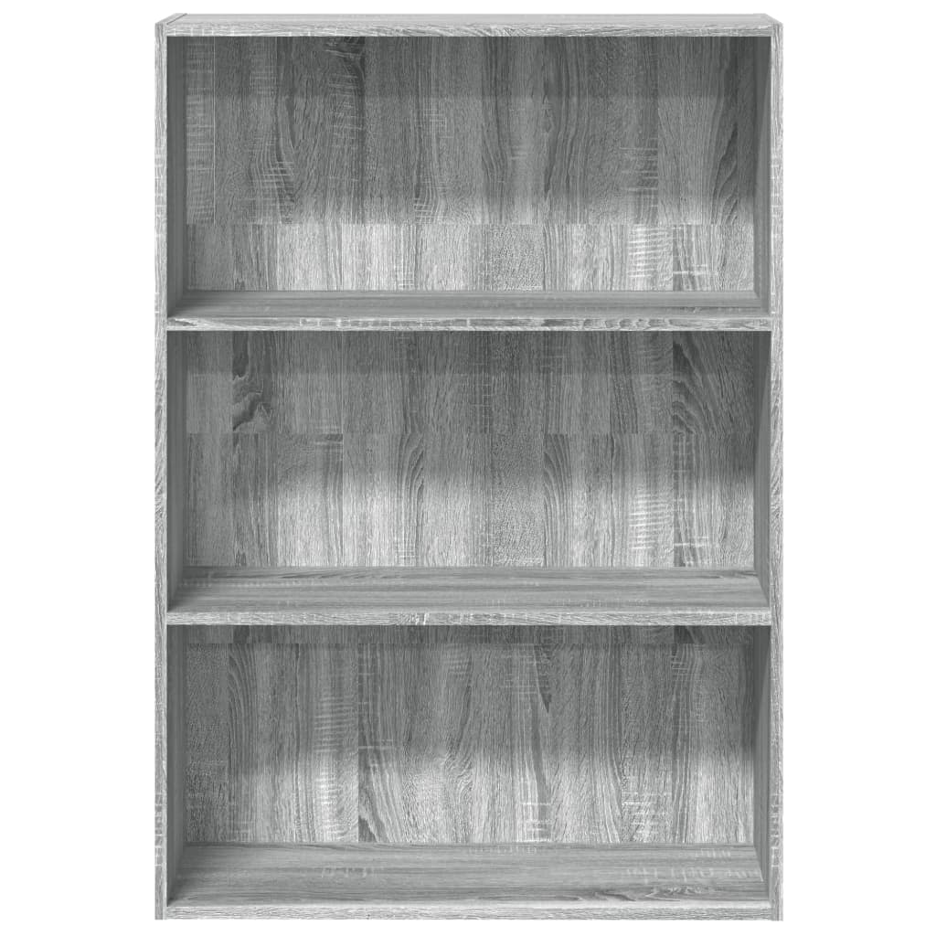 Libreria Grigio Sonoma 80x30x114 cm in Legno Multistrato