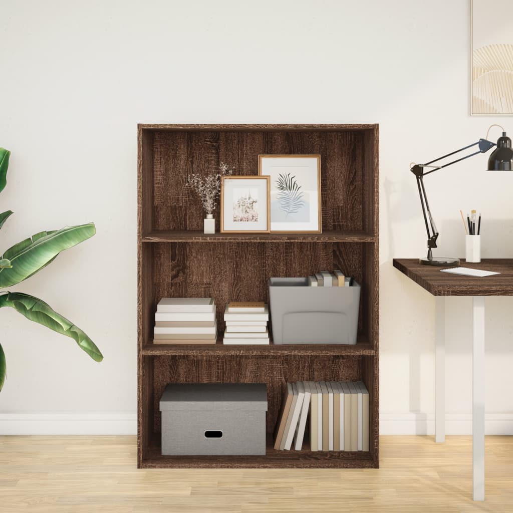 Libreria Rovere Marrone 80x30x114 cm in Legno Multistrato