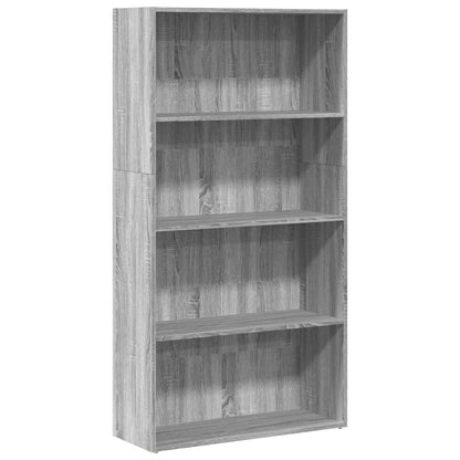 Libreria Grigio Sonoma 80x30x152 cm in Legno Multistrato