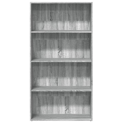 Libreria Grigio Sonoma 80x30x152 cm in Legno Multistrato