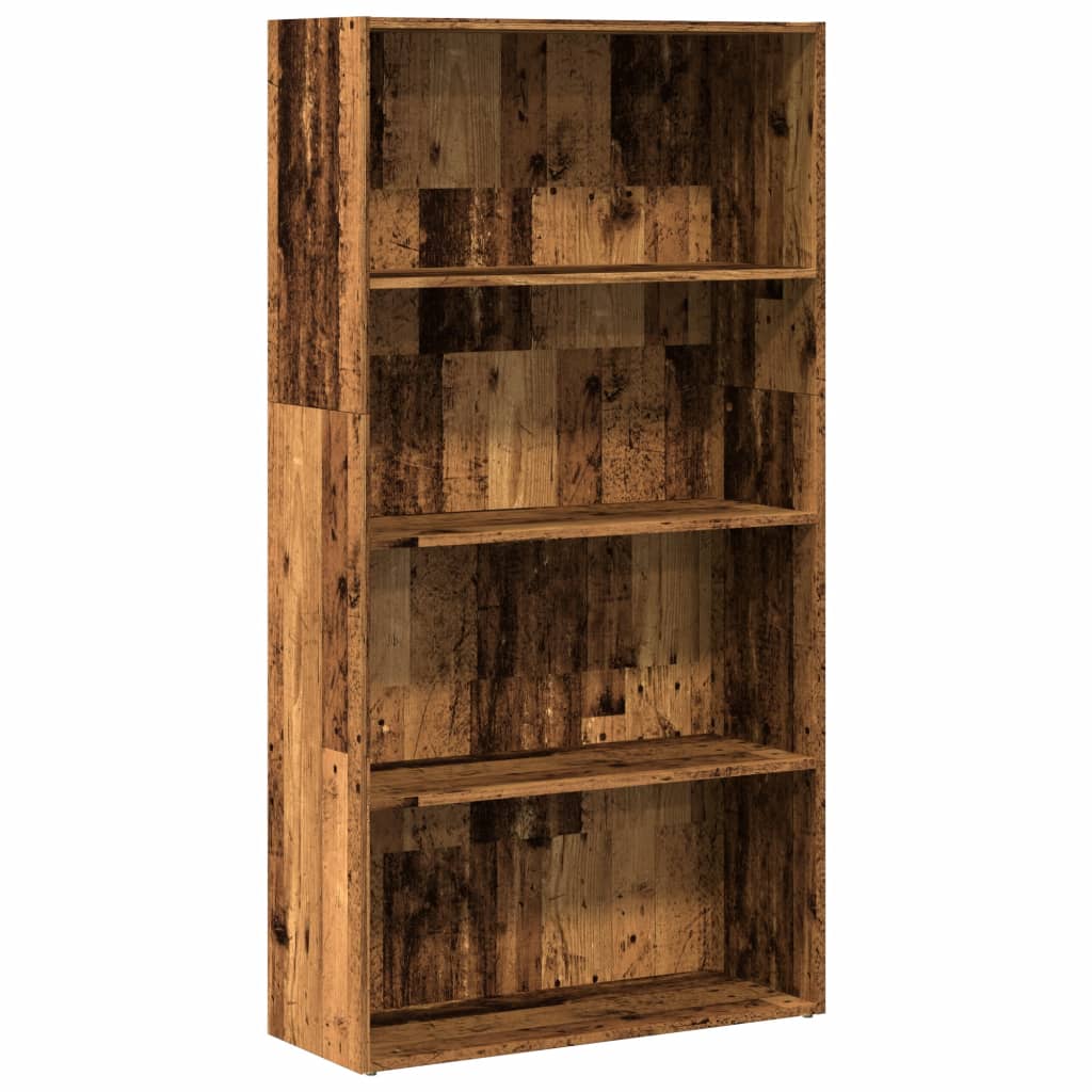 Libreria Legno Antico 80x30x152 cm in Legno Multistrato