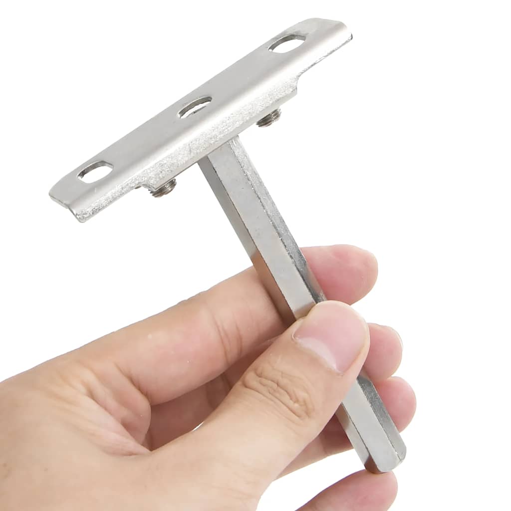 Staffe Mensole Galleggianti 12pz Ø12x100 mm Acciaio al Carbonio
