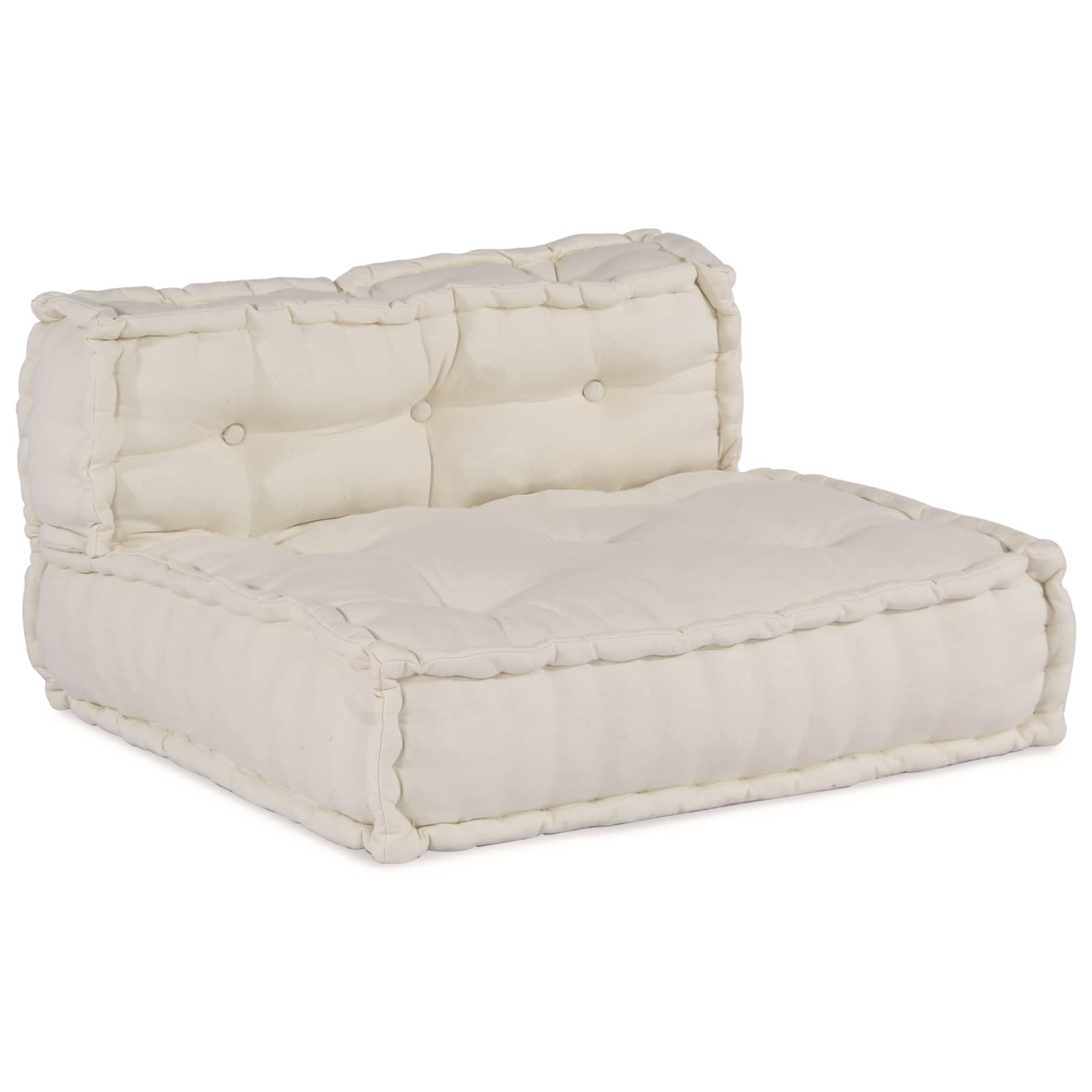 Unità di Divano Modulare 3 pcs Crema Tessuto | homemem39