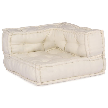 Unità di Divano Modulare 3 pcs Crema Tessuto | homemem39