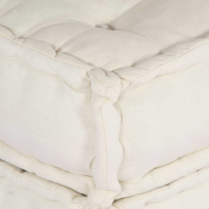 Unità di Divano Modulare 2 pcs Crema 140 x 70 x 36 cm Tessuto | homemem39