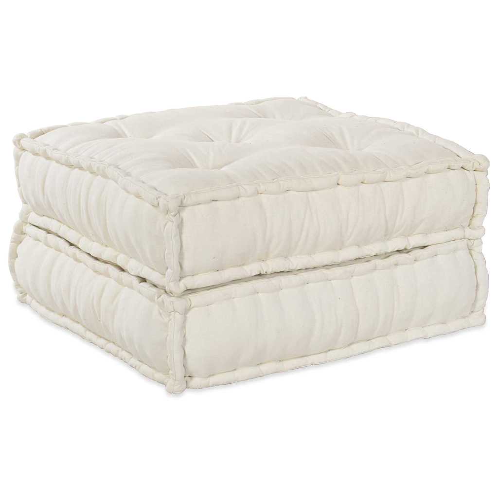 Unità di Divano Modulare 2 pcs Crema 140 x 70 x 36 cm Tessuto | homemem39