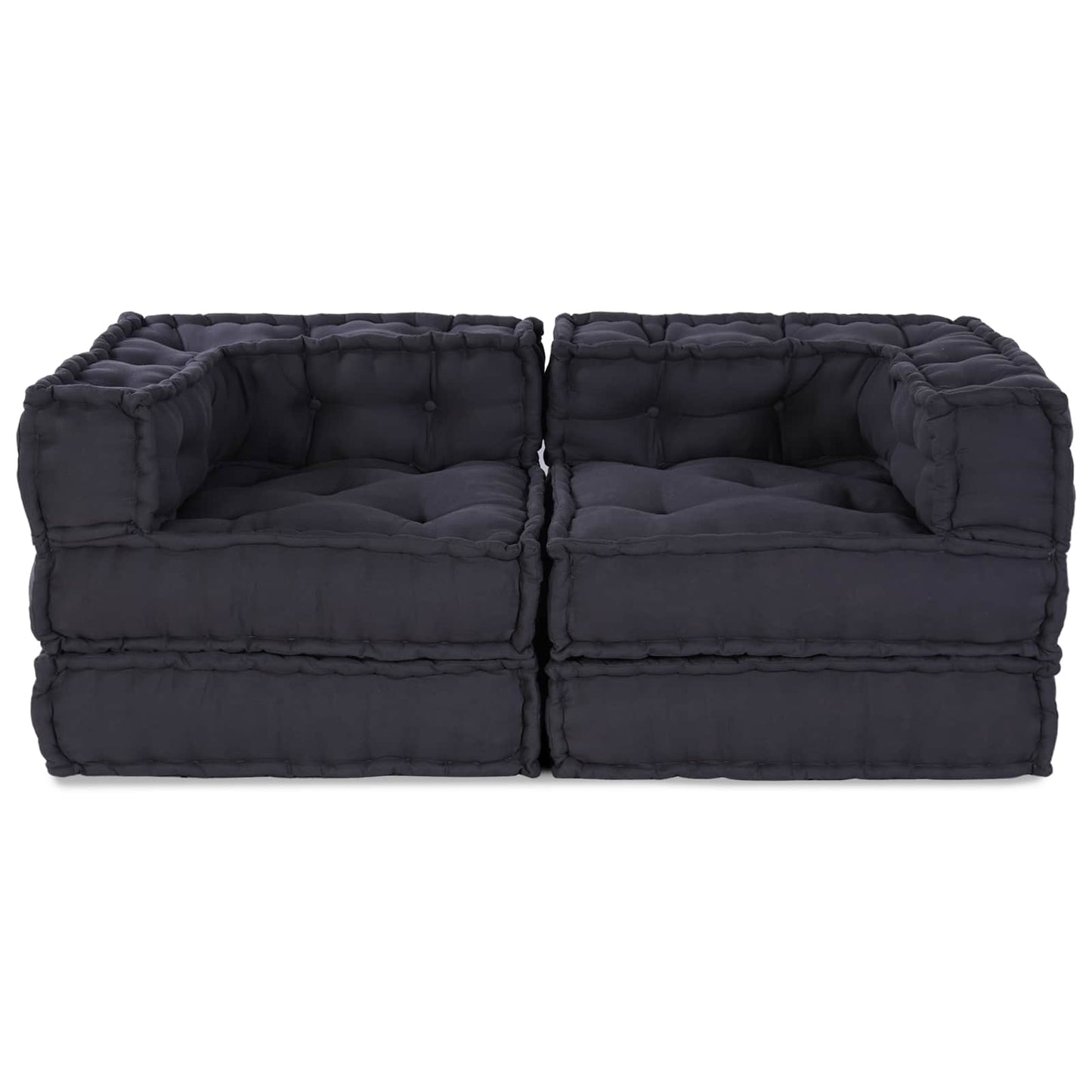 Unità di Divano Modulare 2 pcs Antracite 140 x 70 x 56 cm | homemem39