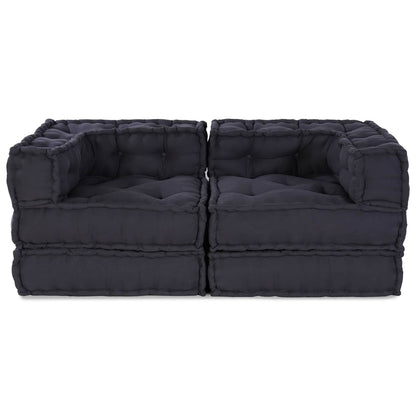 Unità di Divano Modulare 2 pcs Antracite 140 x 70 x 56 cm | homemem39