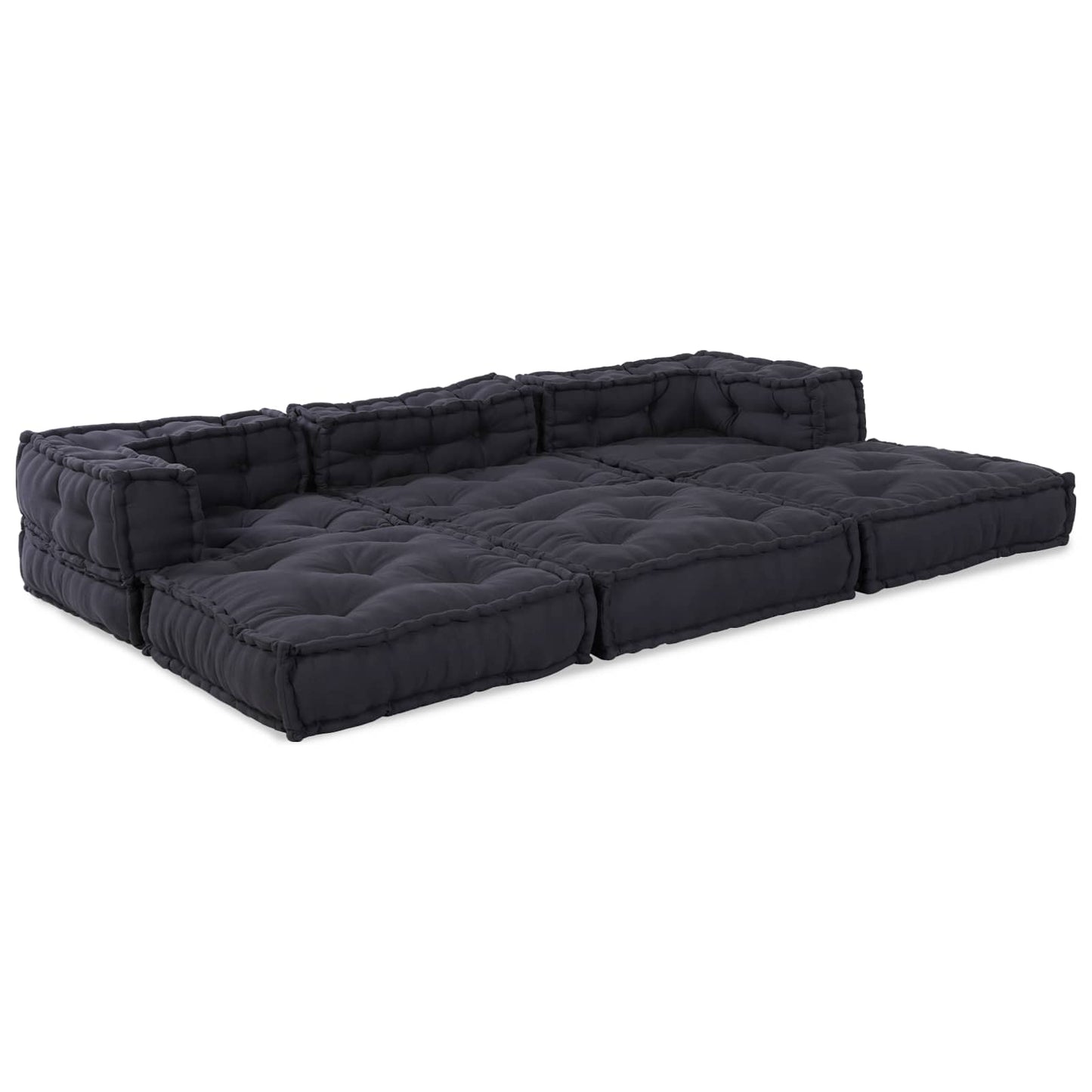 Unità di Divano Modulare 3 pcs Antracite Tessuto | homemem39