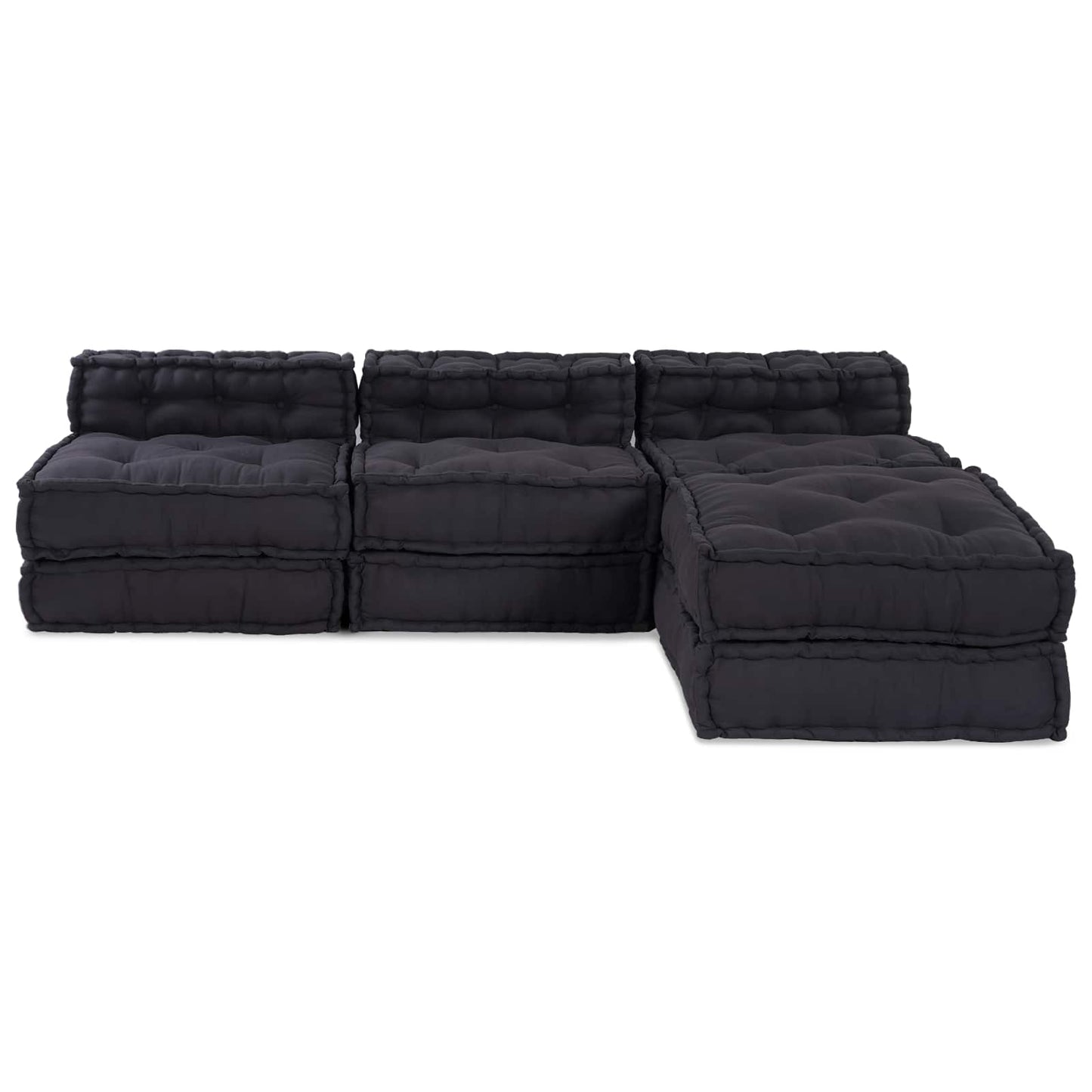 Unità di Divano Modulare 4 pcs Antracite Tessuto | homemem39