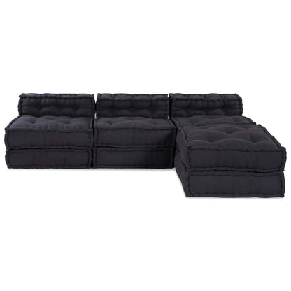 Unità di Divano Modulare 4 pcs Antracite Tessuto | homemem39