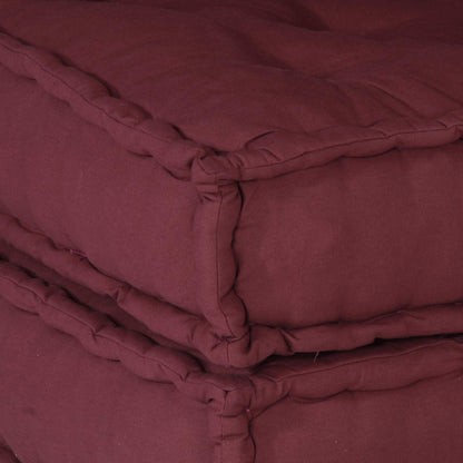 Unità di Divano Modulare 3 pcs Bordeaux Tessuto | homemem39