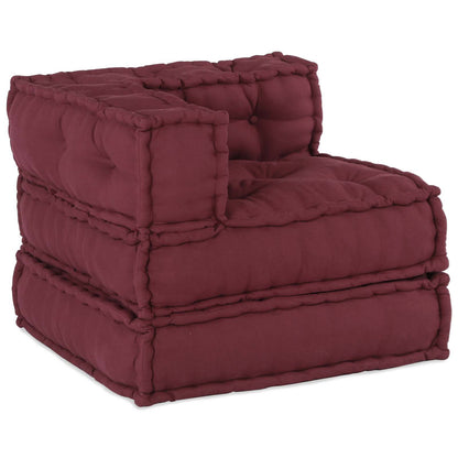 Unità di Divano Modulare 3 pcs Bordeaux Tessuto | homemem39