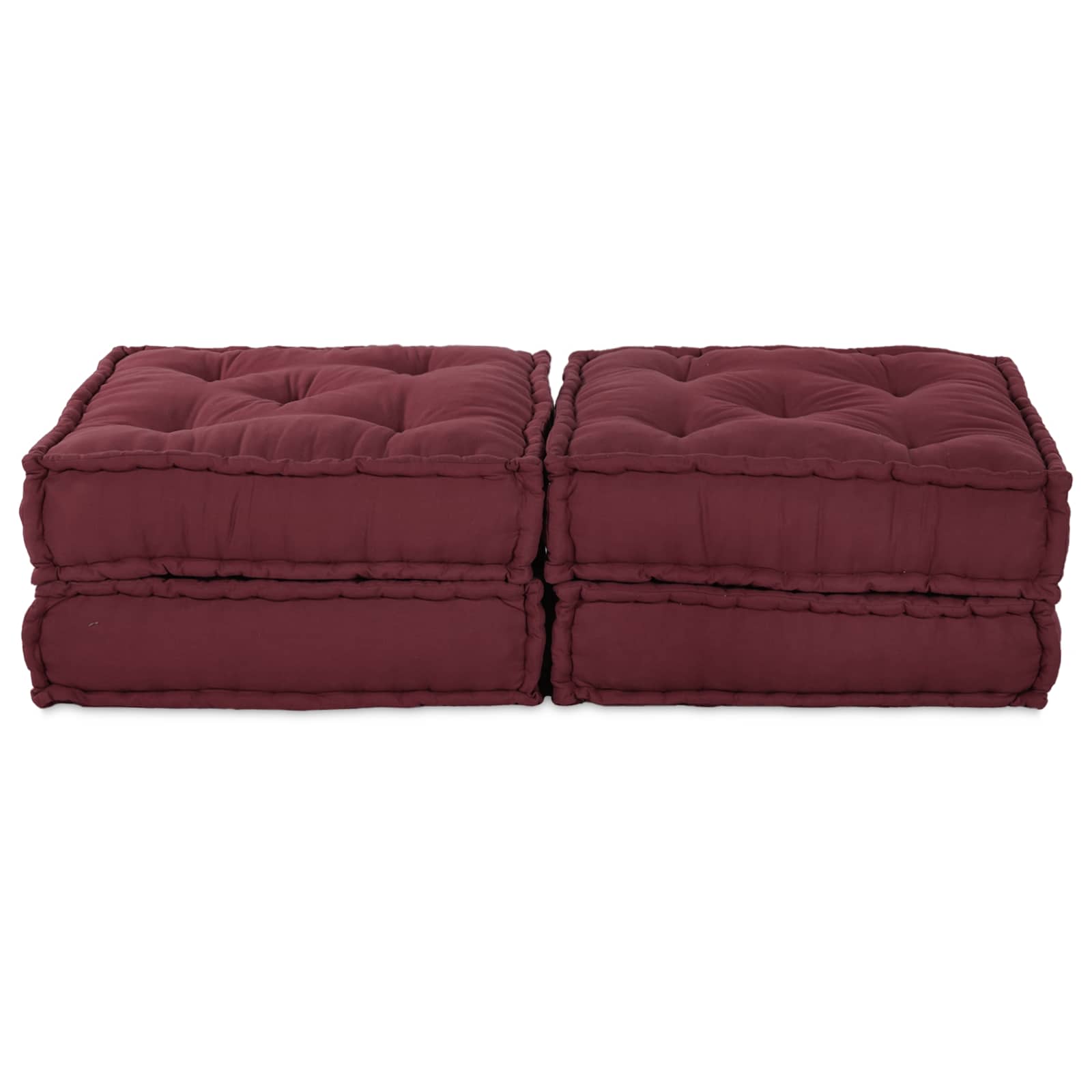 Unità di Divano Modulare 2 pcs Bordeaux 140 x 70 x 36 cm | homemem39