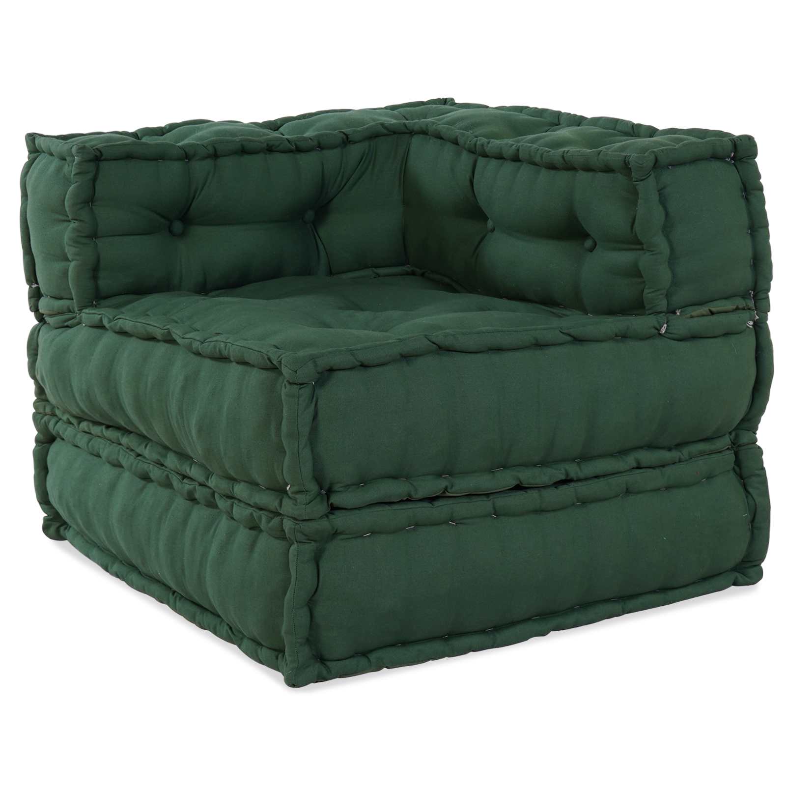 Unità di Divano Modulare 2 pcs Verde 140 x 70 x 56 cm Tessuto | homemem39