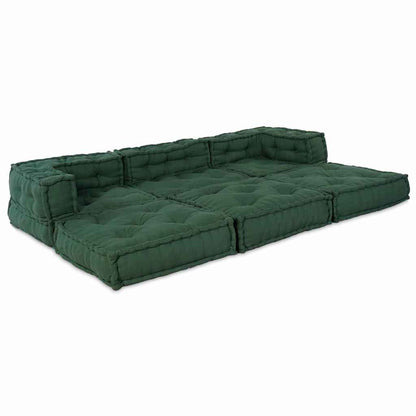 Unità di Divano Modulare 3 pcs Verde Tessuto | homemem39