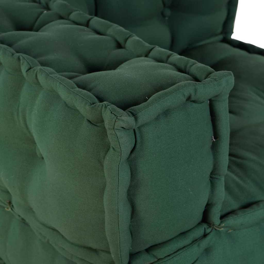 Unità di Divano Modulare 4 pcs Verde Tessuto | homemem39