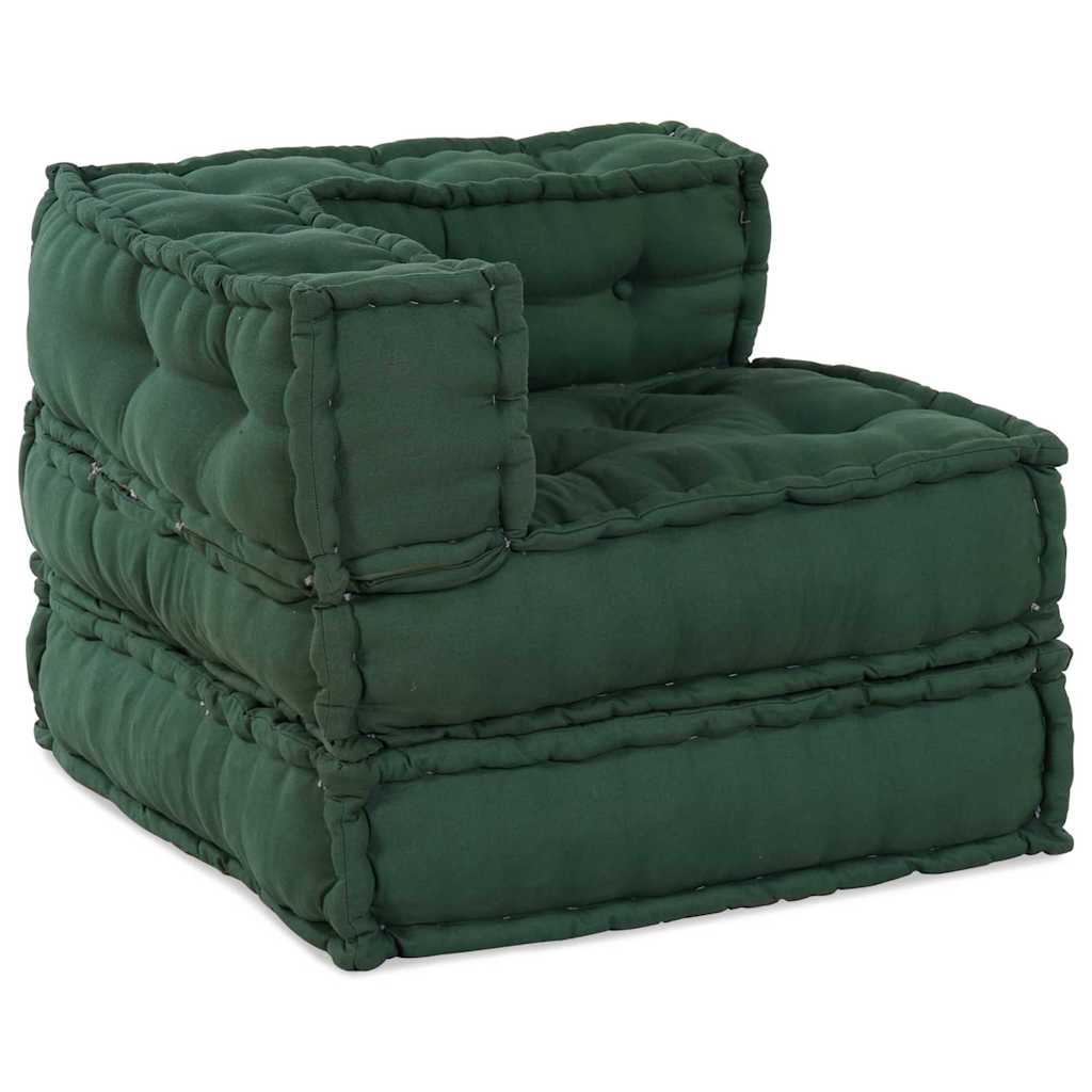 Unità di Divano Modulare 4 pcs Verde Tessuto | homemem39