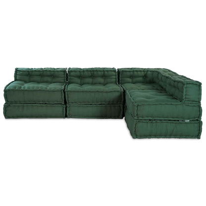 Unità di Divano Modulare 4 pcs Verde Tessuto | homemem39