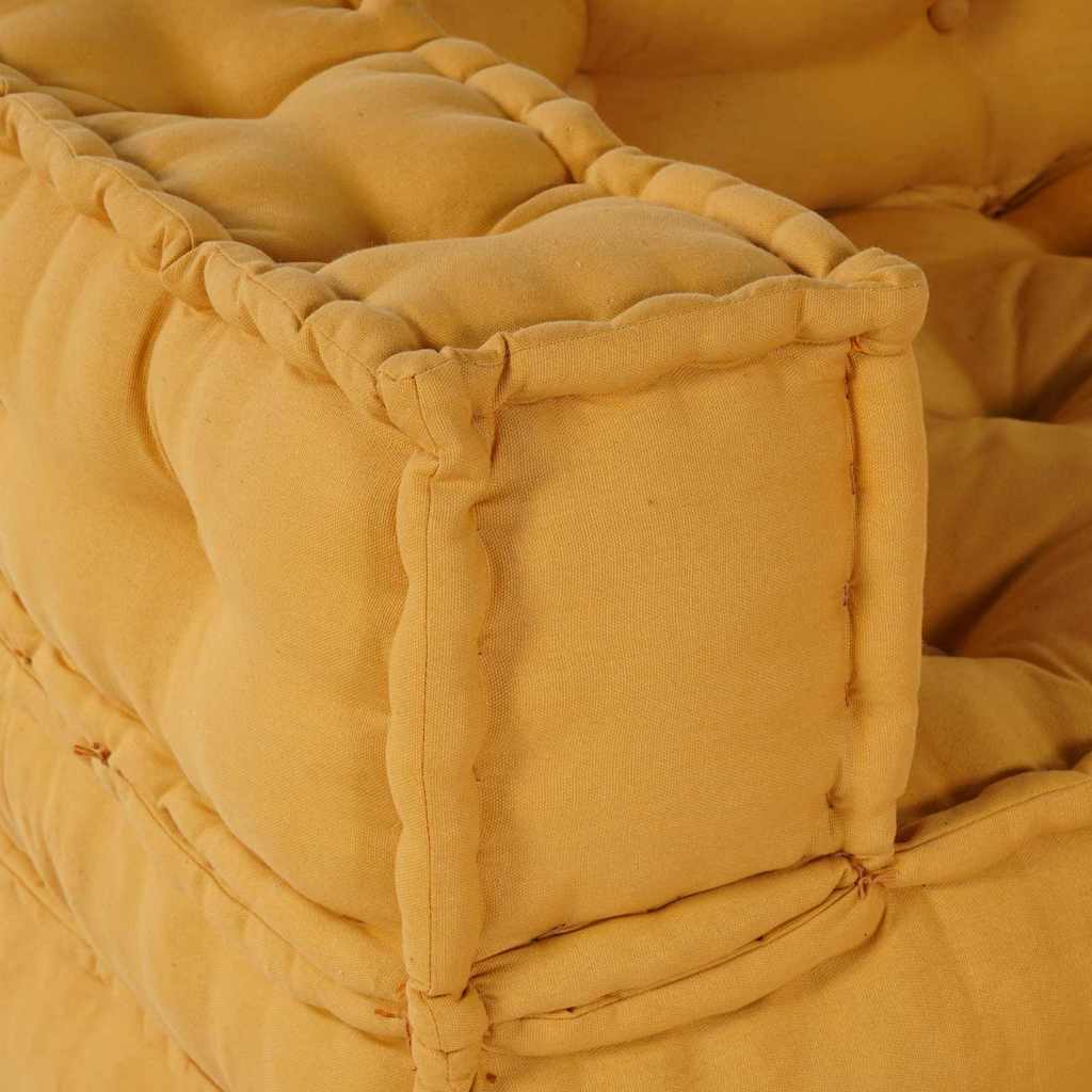 Unità di Divano Modulare 3 pcs Giallo Tessuto | homemem39