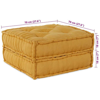 Unità di Divano Modulare 2 pcs Giallo 140 x 70 x 36 cm Tessuto