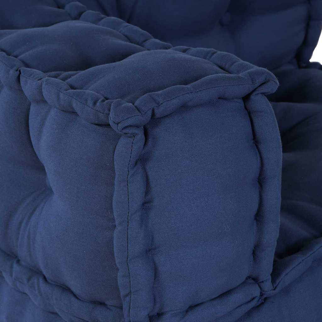 Unità di Divano Modulare 3 pcs Indaco Tessuto | homemem39
