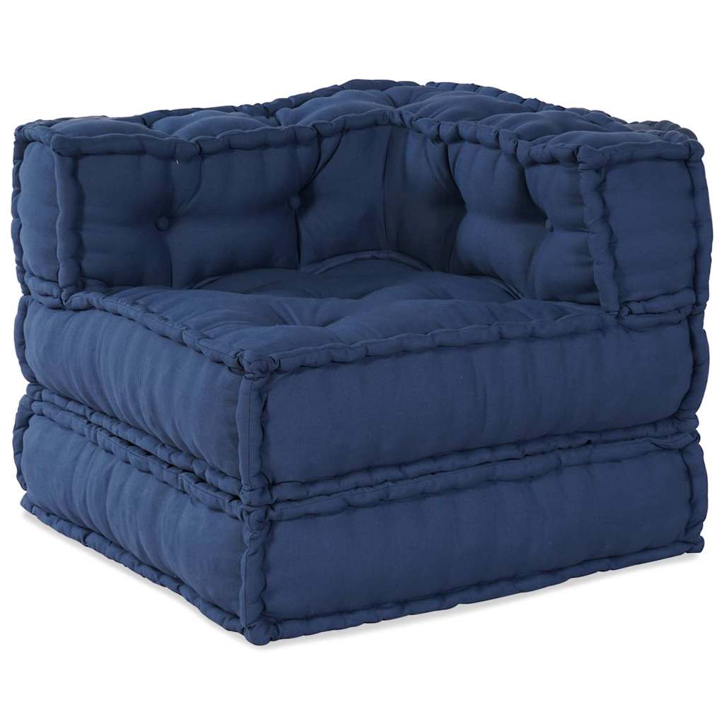 Unità di Divano Modulare 3 pcs Indaco Tessuto | homemem39