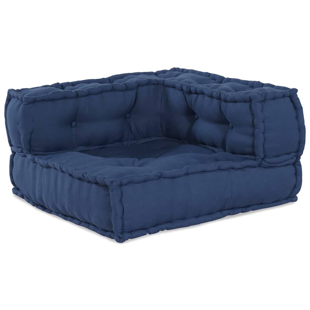 Unità di Divano Modulare 4 pcs Indaco Tessuto | homemem39