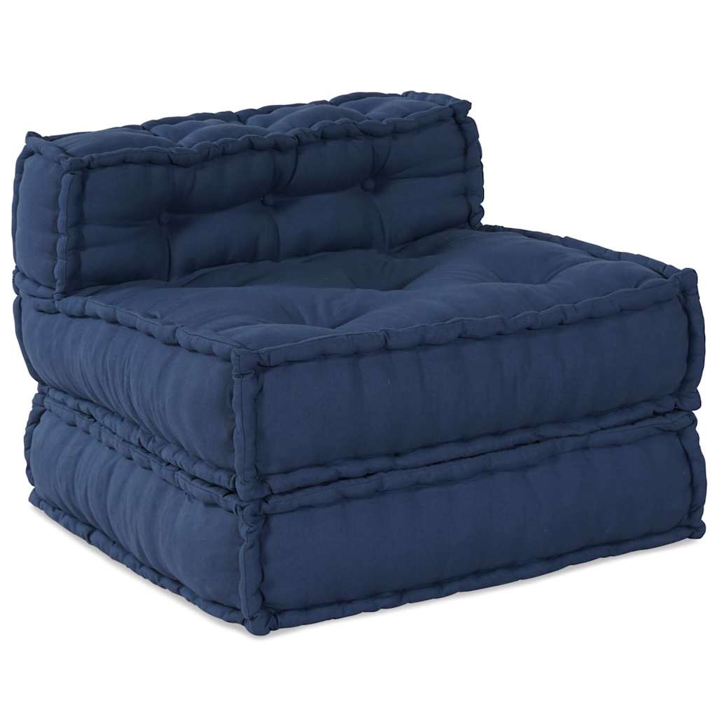 Unità di Divano Modulare 4 pcs Indaco Tessuto | homemem39