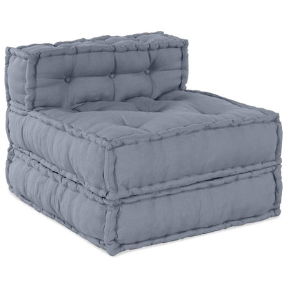Unità di Divano Modulare 4 pcs Grigio Tessuto