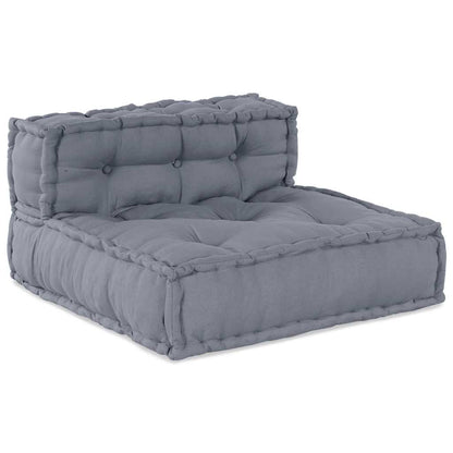 Unità di Divano Modulare 4 pcs Grigio Tessuto