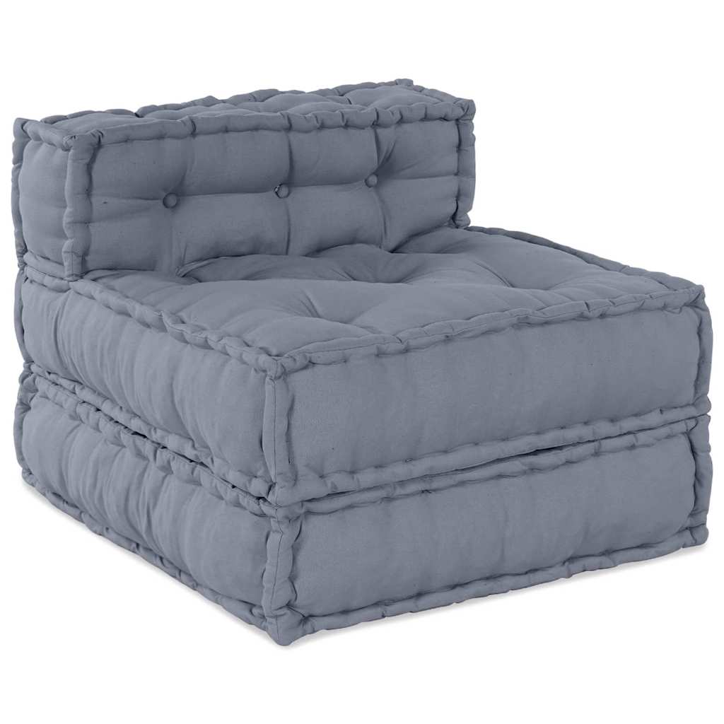 Unità di Divano Modulare 4 pcs Grigio Tessuto