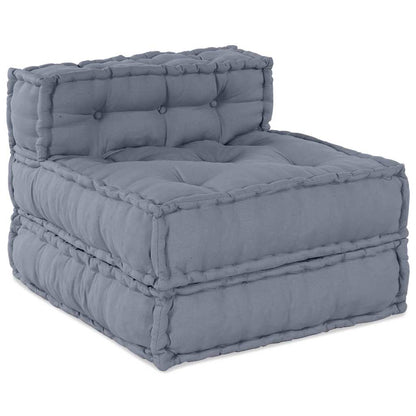 Unità di Divano Modulare 4 pcs Grigio Tessuto