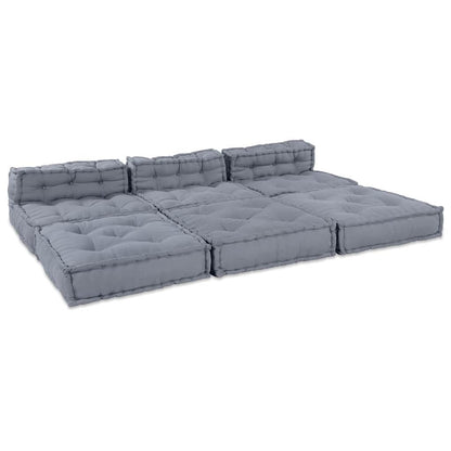 Unità di Divano Modulare 4 pcs Grigio Tessuto | homemem39