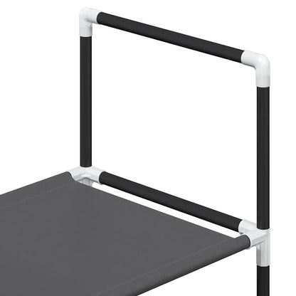 Scarpiera 5 Ripiani Nera 44x28x94 cm in Tessuto Non Tessuto - homemem39