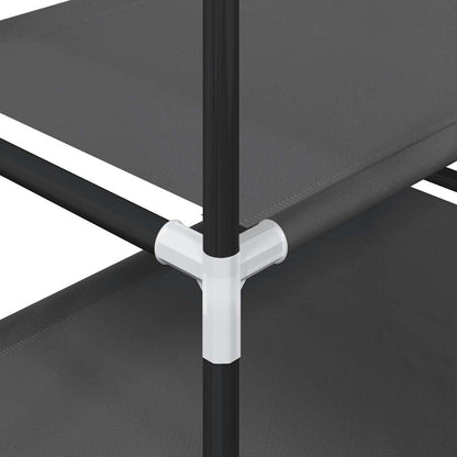 Scarpiera 5 Ripiani Nera 44x28x94 cm in Tessuto Non Tessuto - homemem39