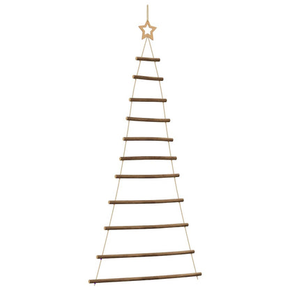 Albero di Natale sospeso con stella superiore 74x150 cm Ramo naturale