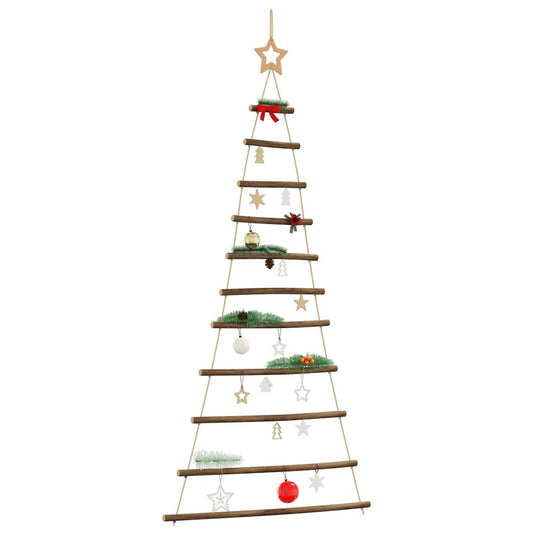 Albero di Natale sospeso con stella superiore 74x150 cm Ramo naturale