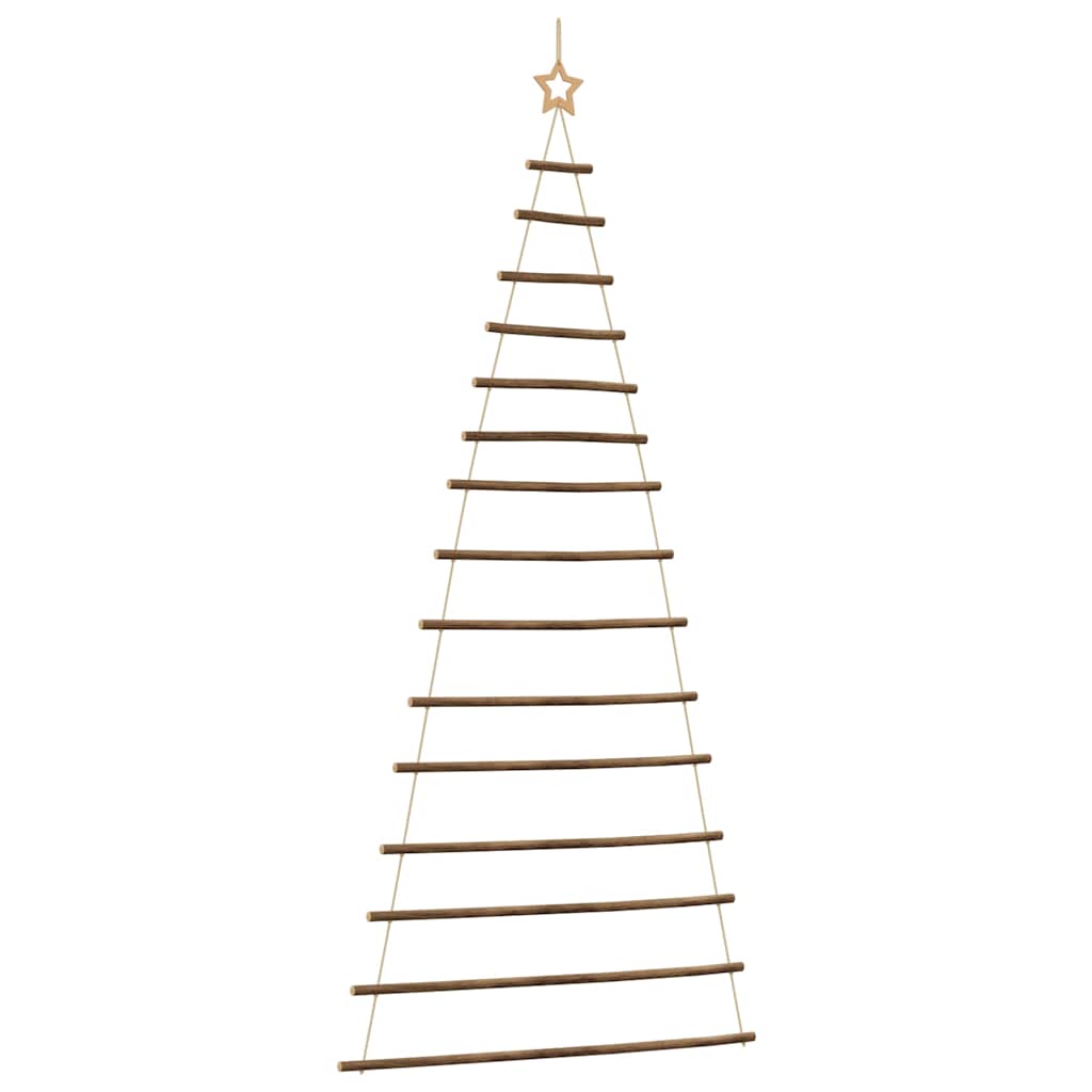Albero di Natale sospeso con stella superiore 100x210 cm Ramo naturale