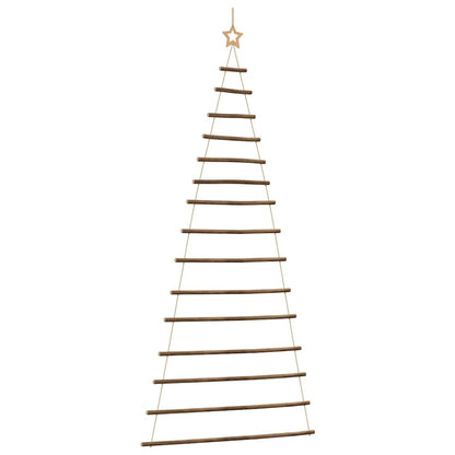 Albero di Natale sospeso con stella superiore 100x210 cm Ramo naturale