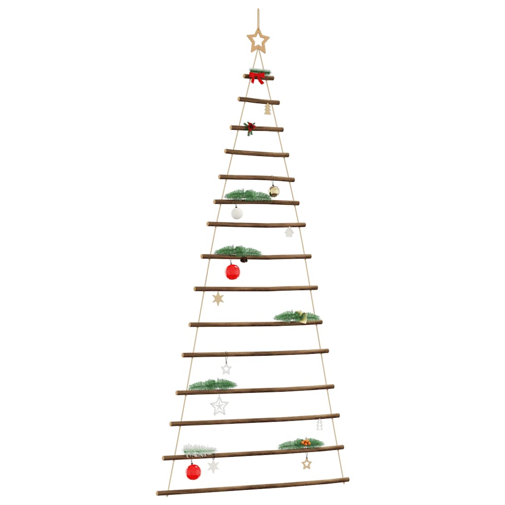 Albero di Natale sospeso con stella superiore 100x210 cm Ramo naturale