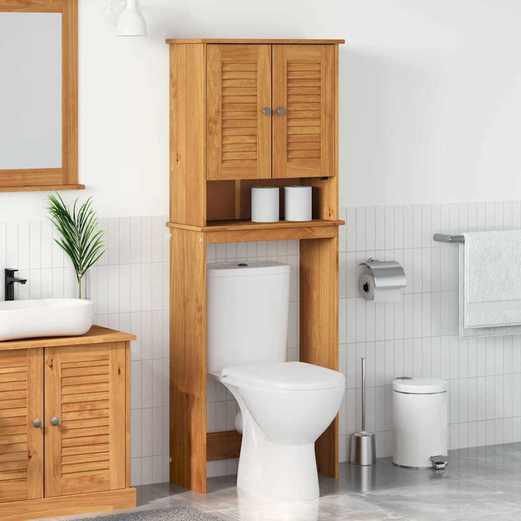 Mobile Bagno VIGO Marrone e Marrone Miele 60 x 27 x 161 cm