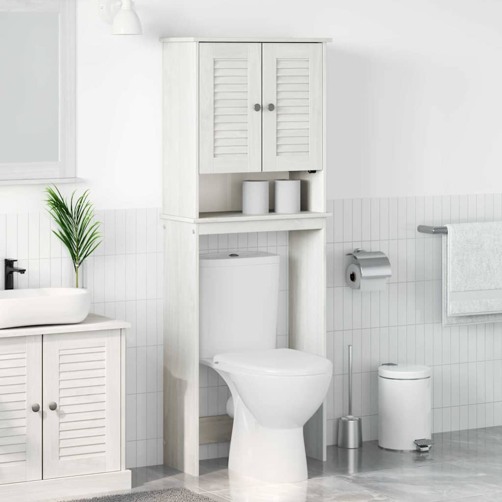 Mobile Bagno VIGO Bianco e Bianco Antico 60 x 27 x 161 cm