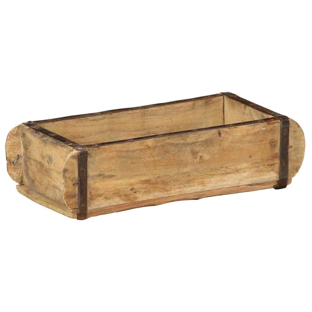 Vassoio 4 pz Marrone 30 x 15 x 9 cm Legno Recuperato Massello | homemem39